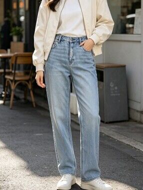 American Eagle AEO Strigid Mom Jeans Size 14 High Rise 90s Denim